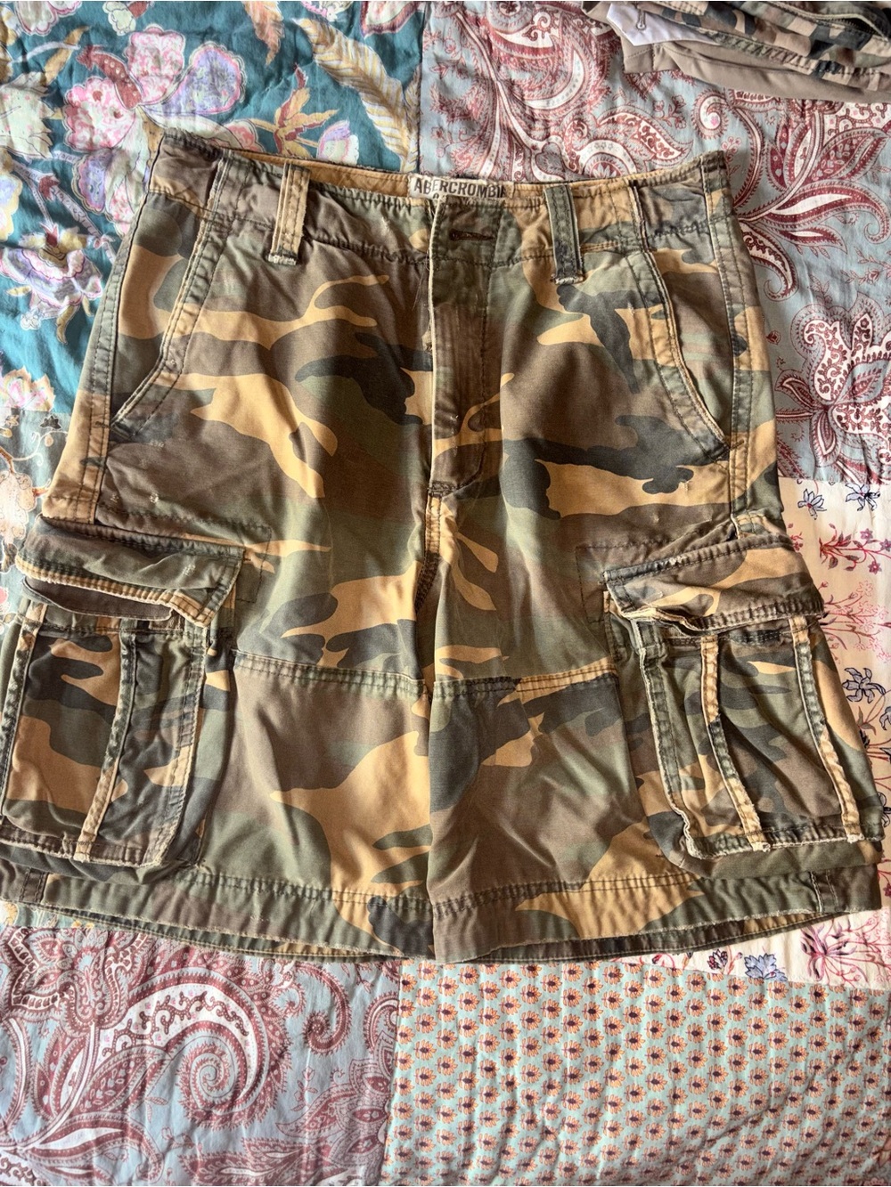 Abercrombie & Fitch Camo Cargo Shorts